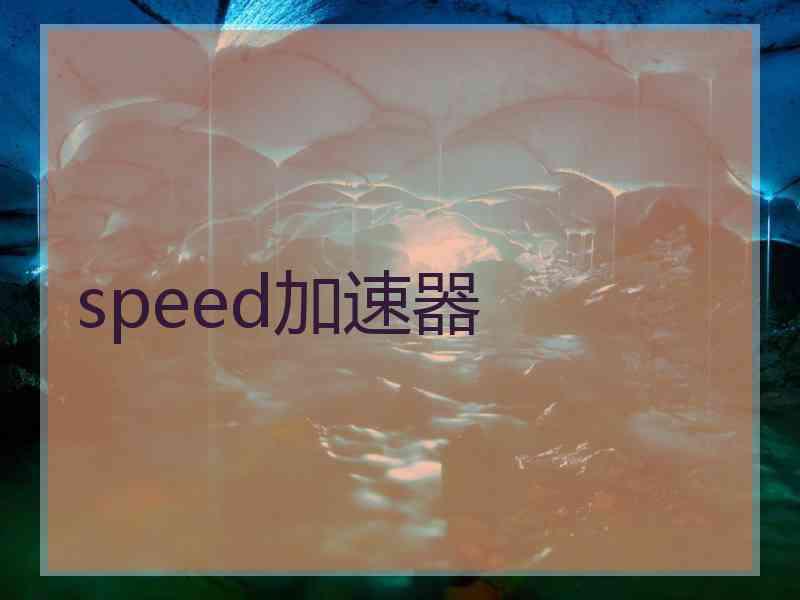 speed加速器